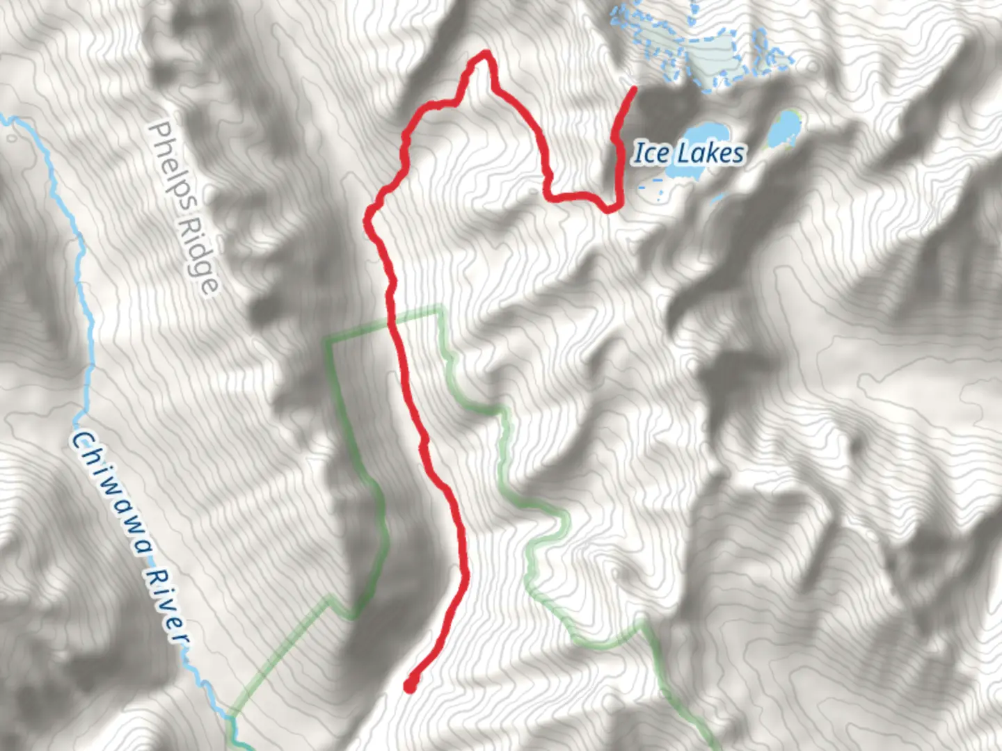 An image depicting the trail Mount Maude via Leroy High Route Trail and its surrounding area.