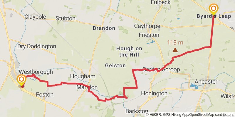 Middleton in Teesdale to Harwich Walk stage 27 Map