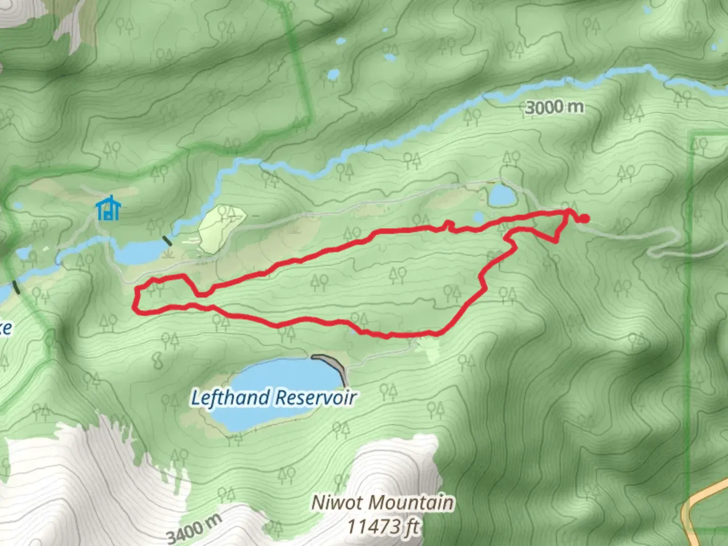 An image depicting the trail CMC South and Little Raven Loop Trail and its surrounding area.