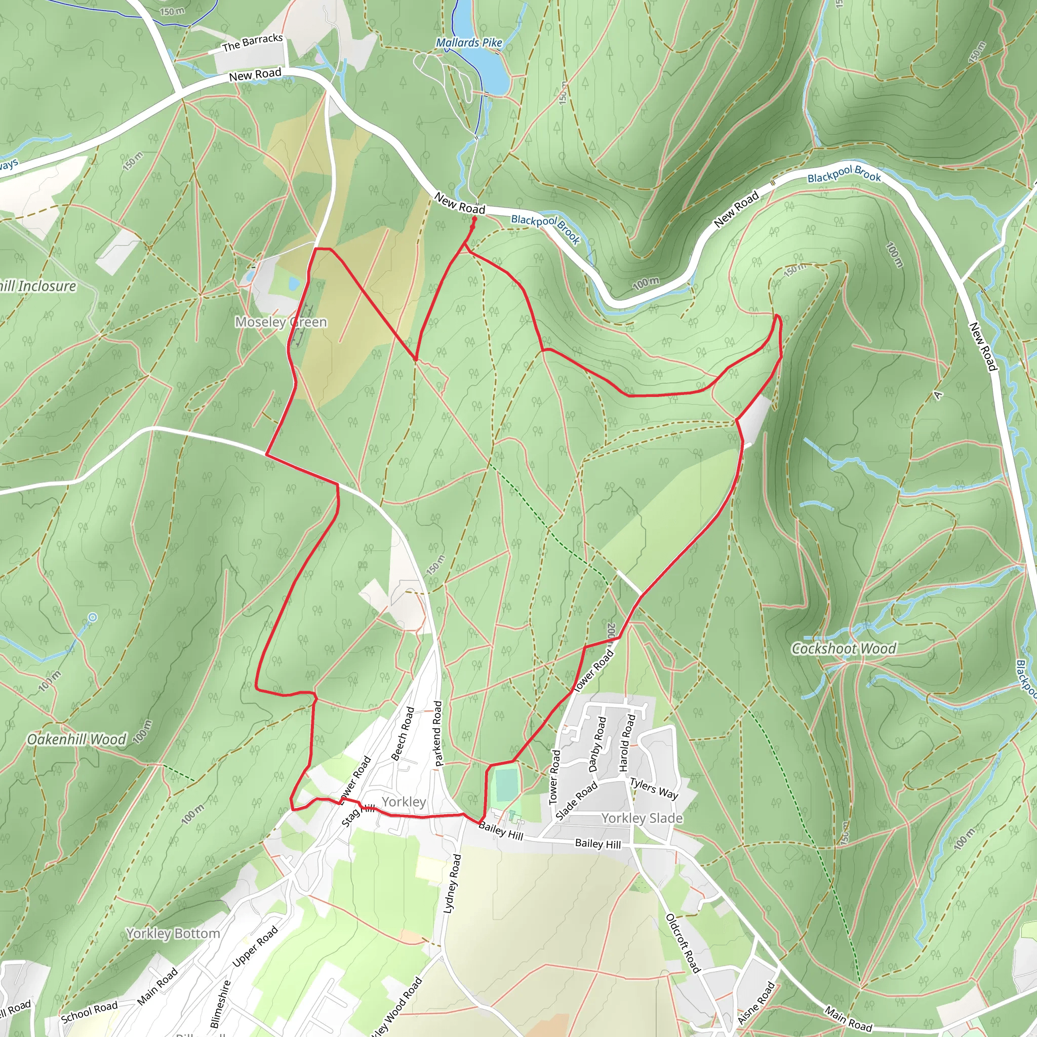 Yorkley Loop mobile static map