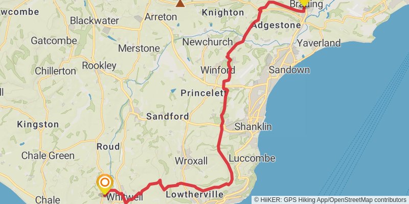 Vectis Trail stage 4 Map