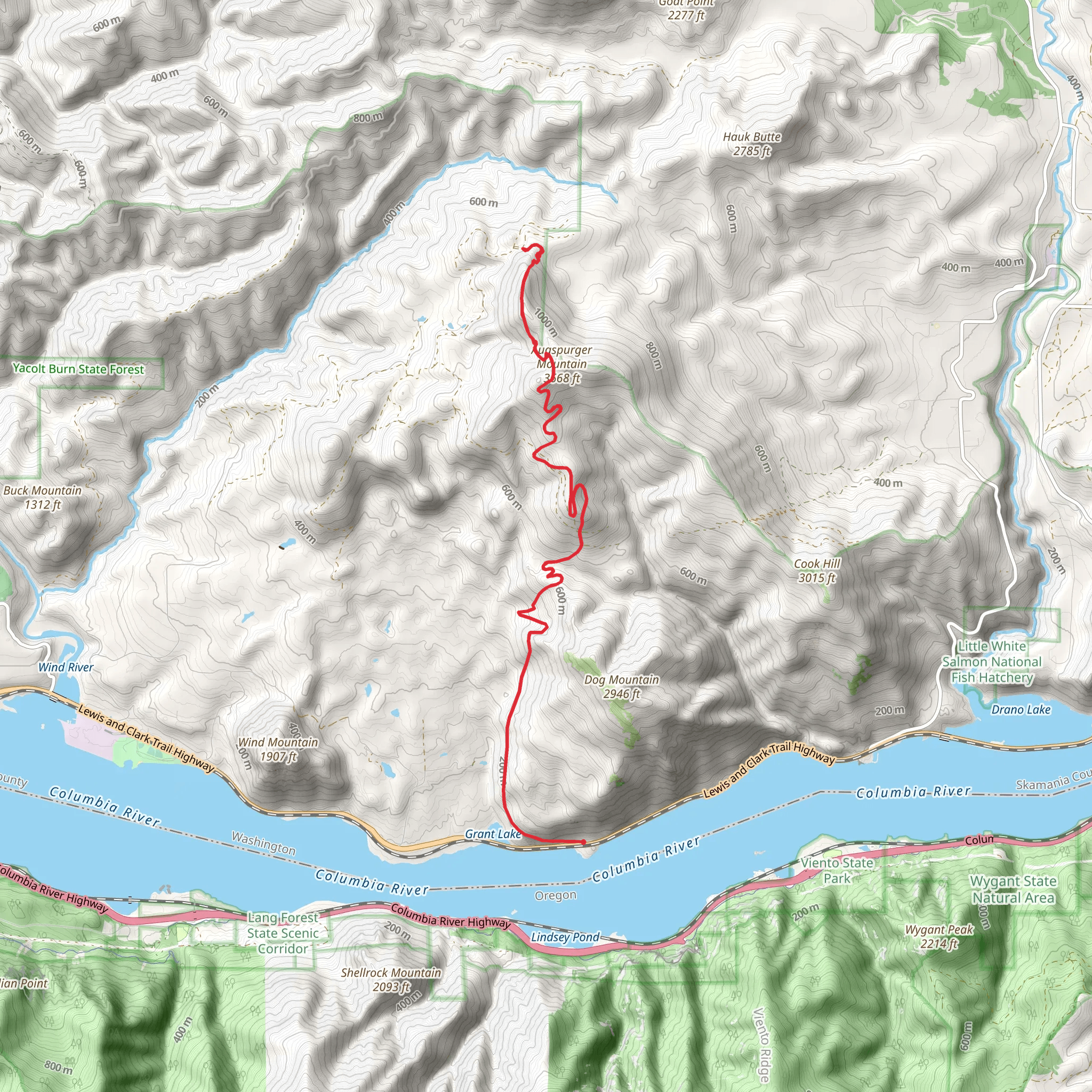 Augspurger Trail mobile static map