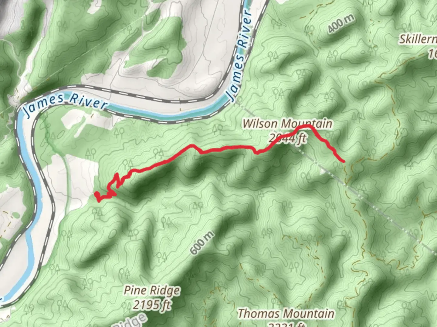An image depicting the trail Wilson Mountain Trail and its surrounding area.