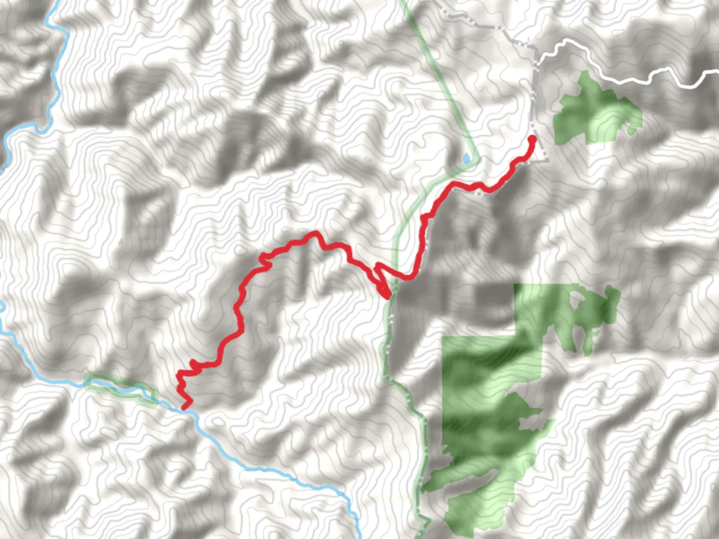 An image depicting the trail Emily Cabin Trail via Babyfoot Lake Rim Trail and its surrounding area.