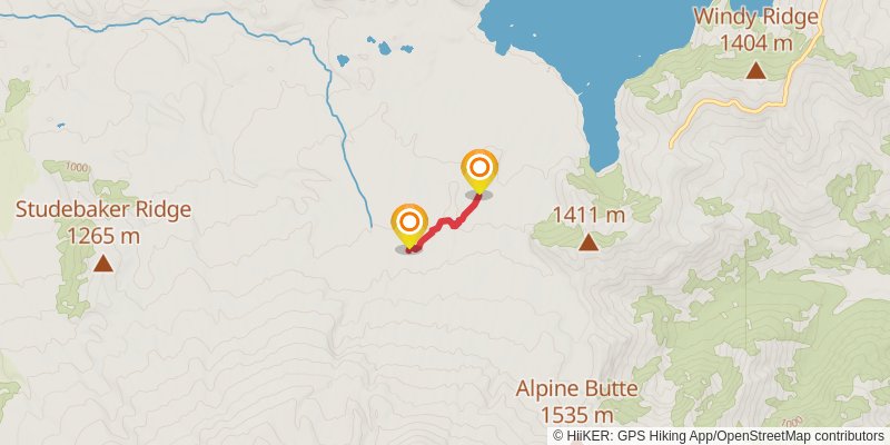 Mount St Helens Area Loops alt 3 Map