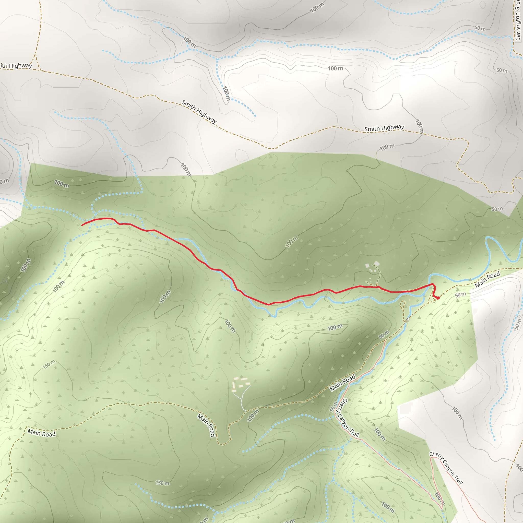 Fox Pens Trail mobile static map
