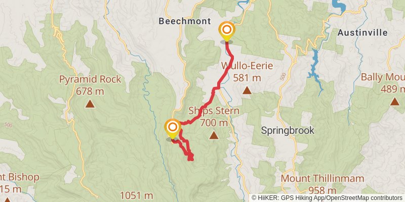 Gold Coast Hinterland Great Walk stage 2 Map