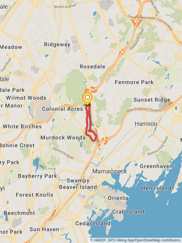 Yellow Trail Loop via Mamaroneck Reservoir
