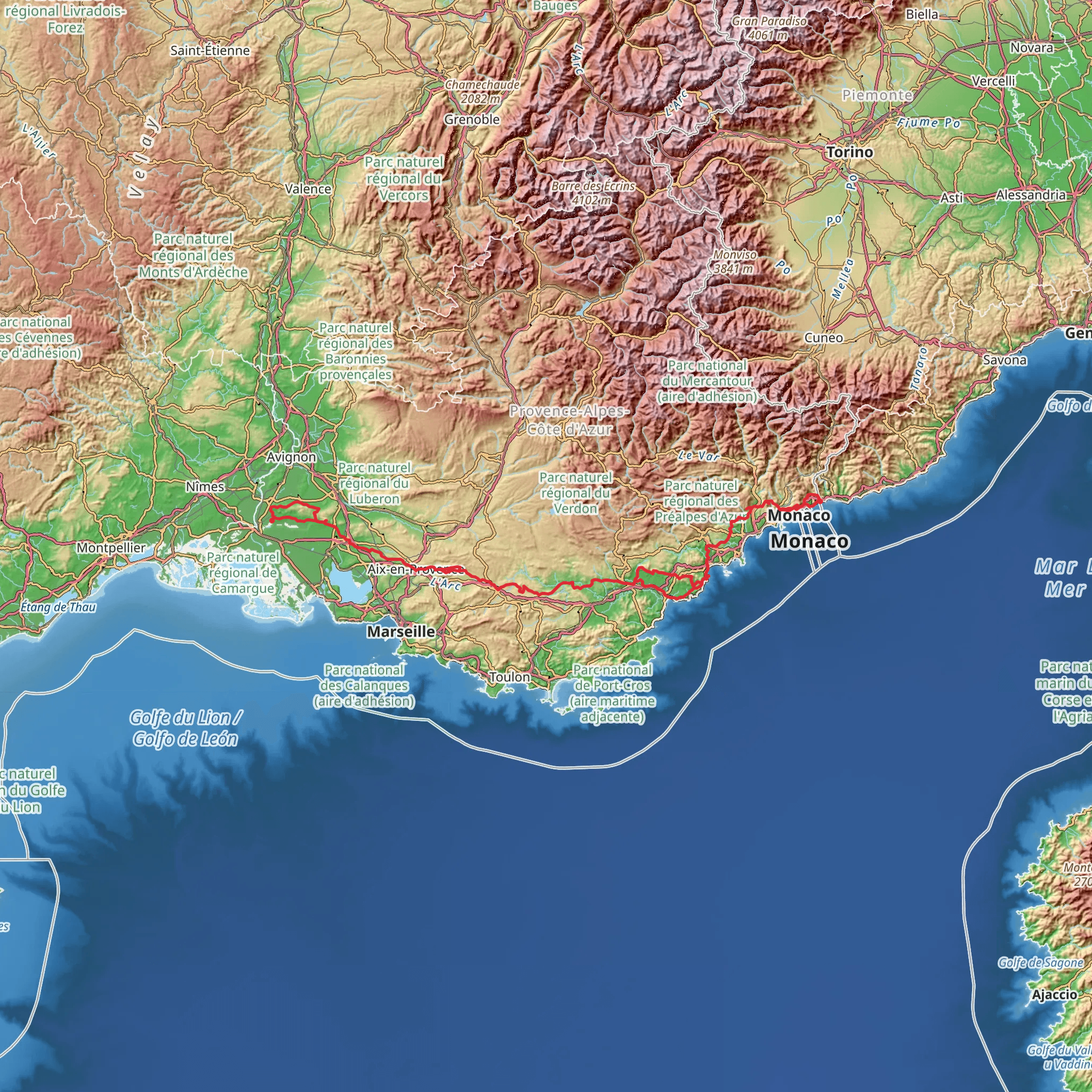 Via Aurelia mobile static map