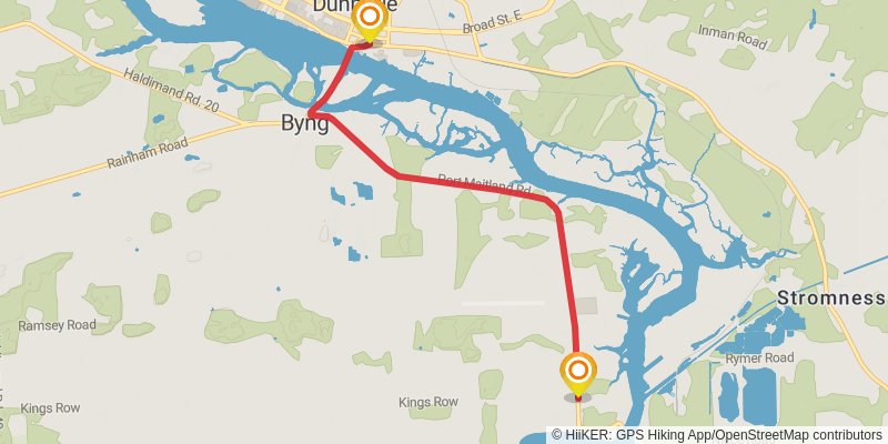 Waterfront Trail stage 38 Map