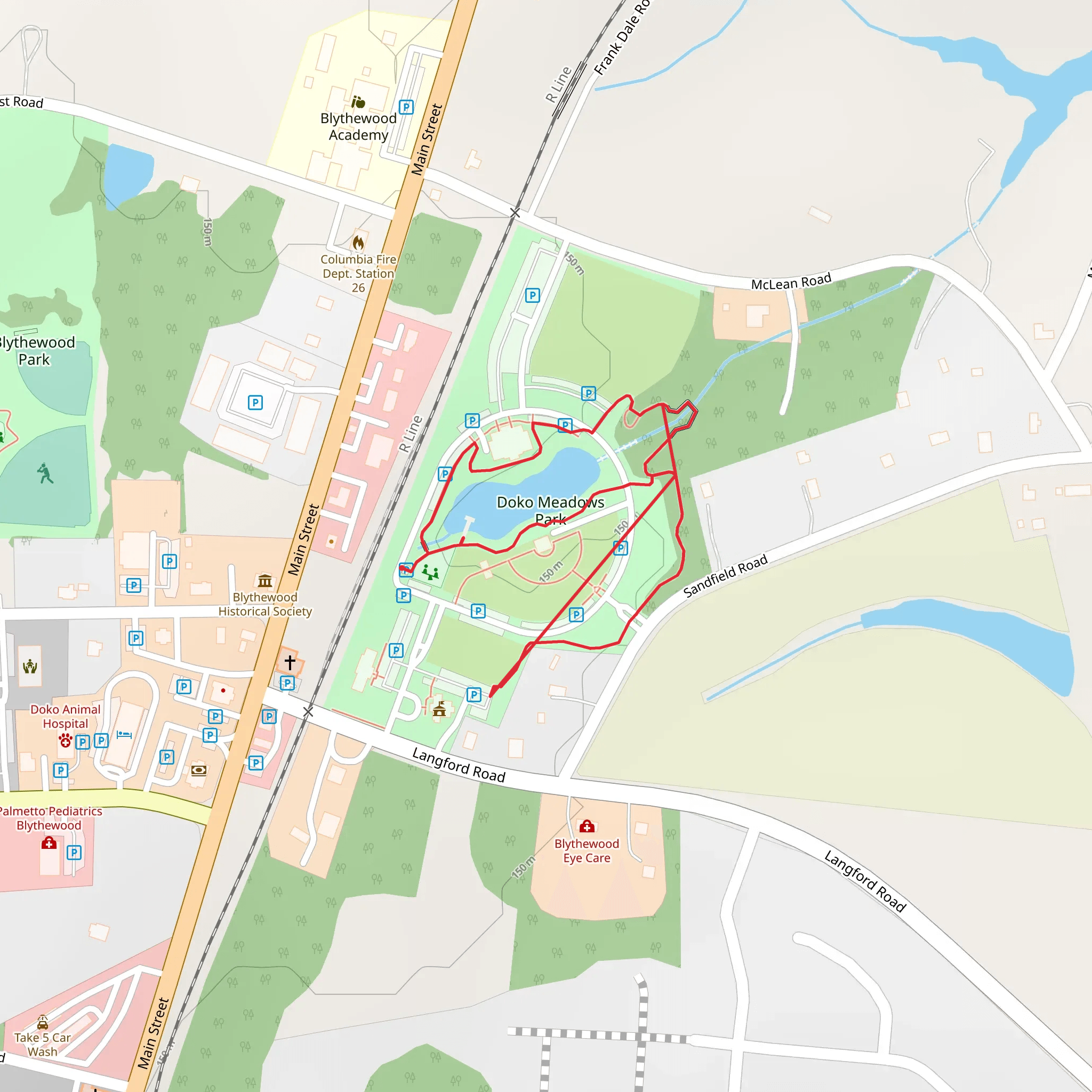 Doko Meadows Park mobile static map