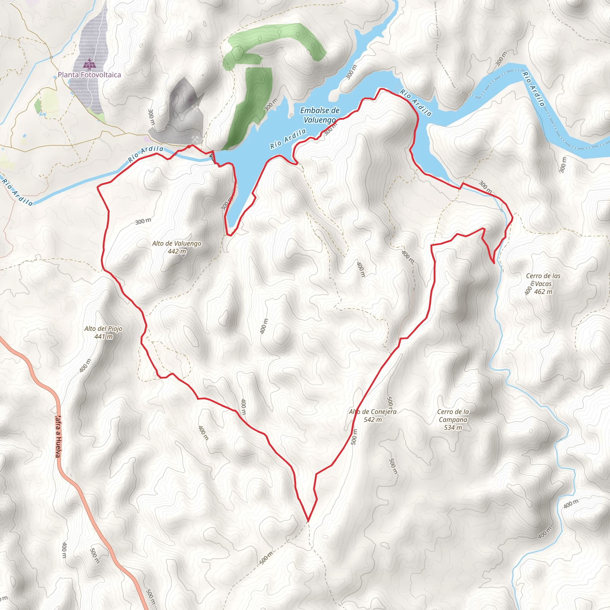 Valuengo Reservoir PR BA 123 mobile static map