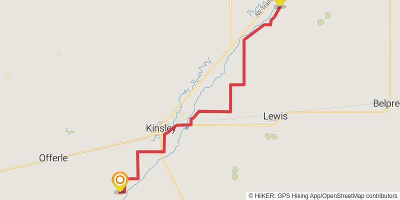 American Discovery Trail - South stage 59 Map