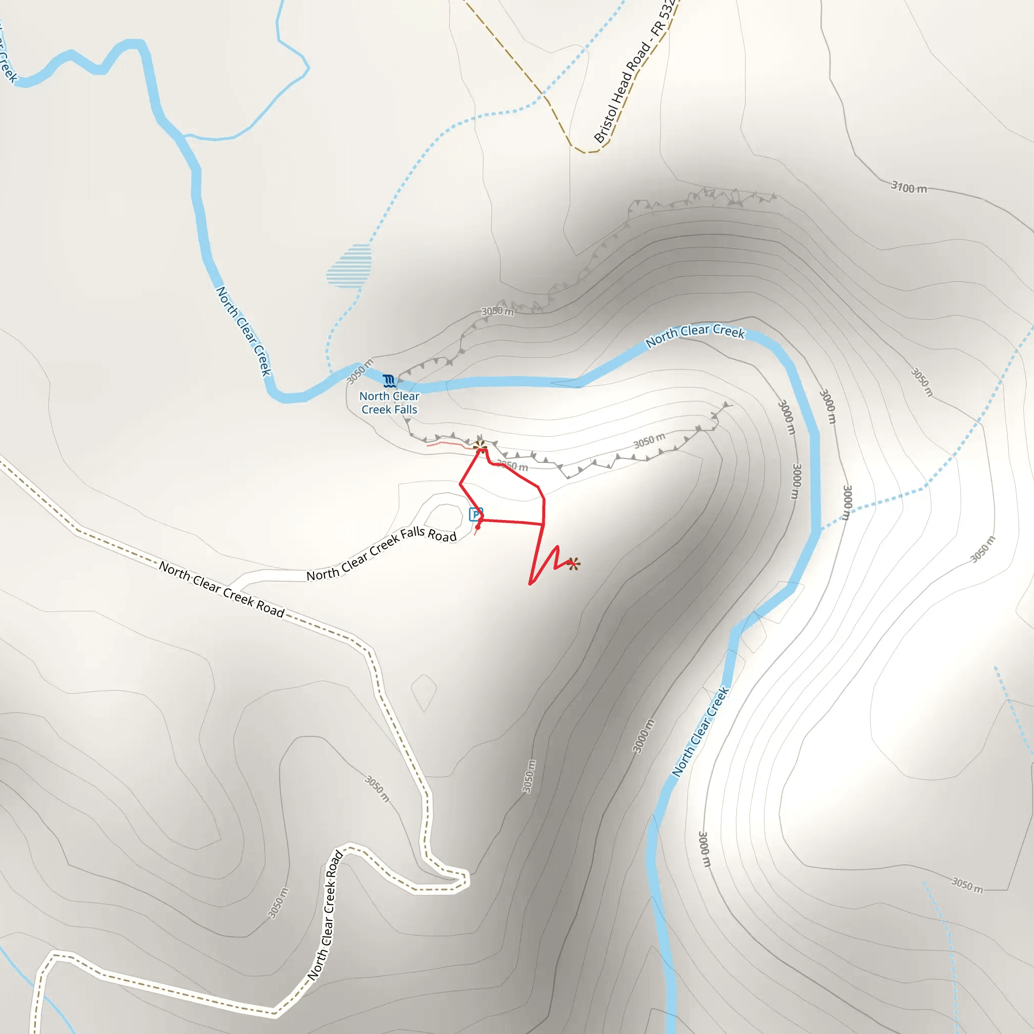 Clear Creek Road Loop mobile static map