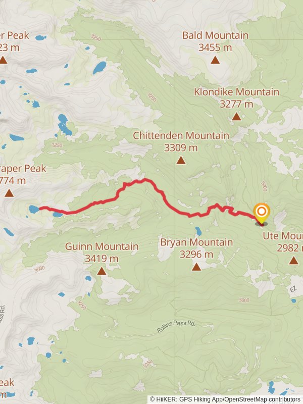 Skyscraper Reservoirsnd Woodland Lake via Devil's Thumb Trail
