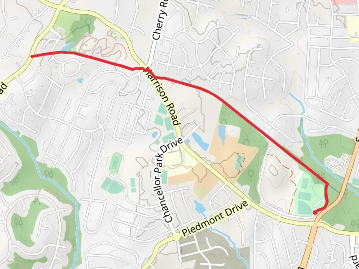 An image depicting the trail Virginia Central Railway Trail and its surrounding area.