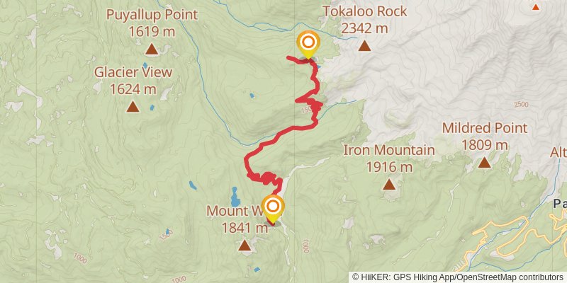 Klapatche Park via Emerald Ridge Trail stage 2 Map
