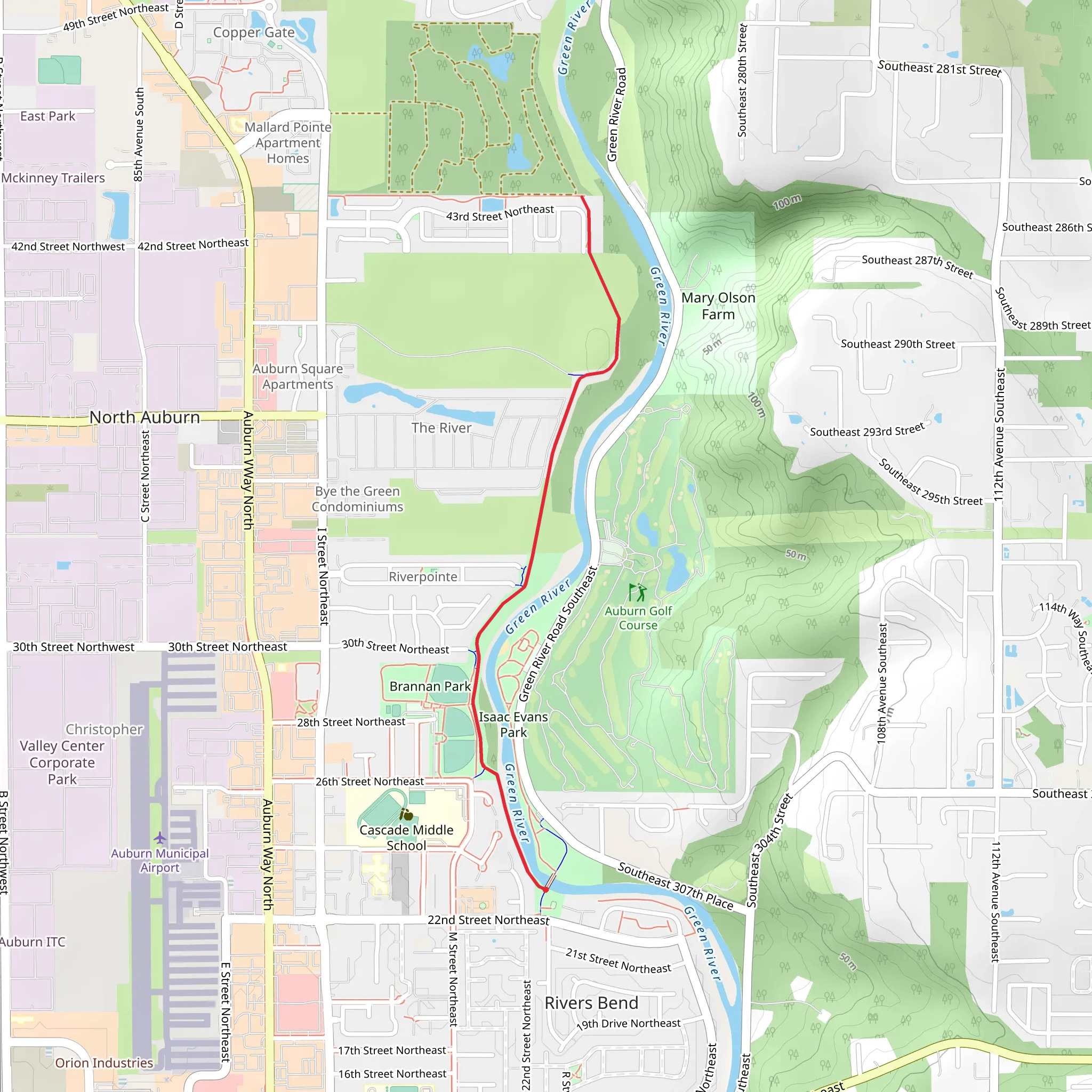John Paddington Trail mobile static map