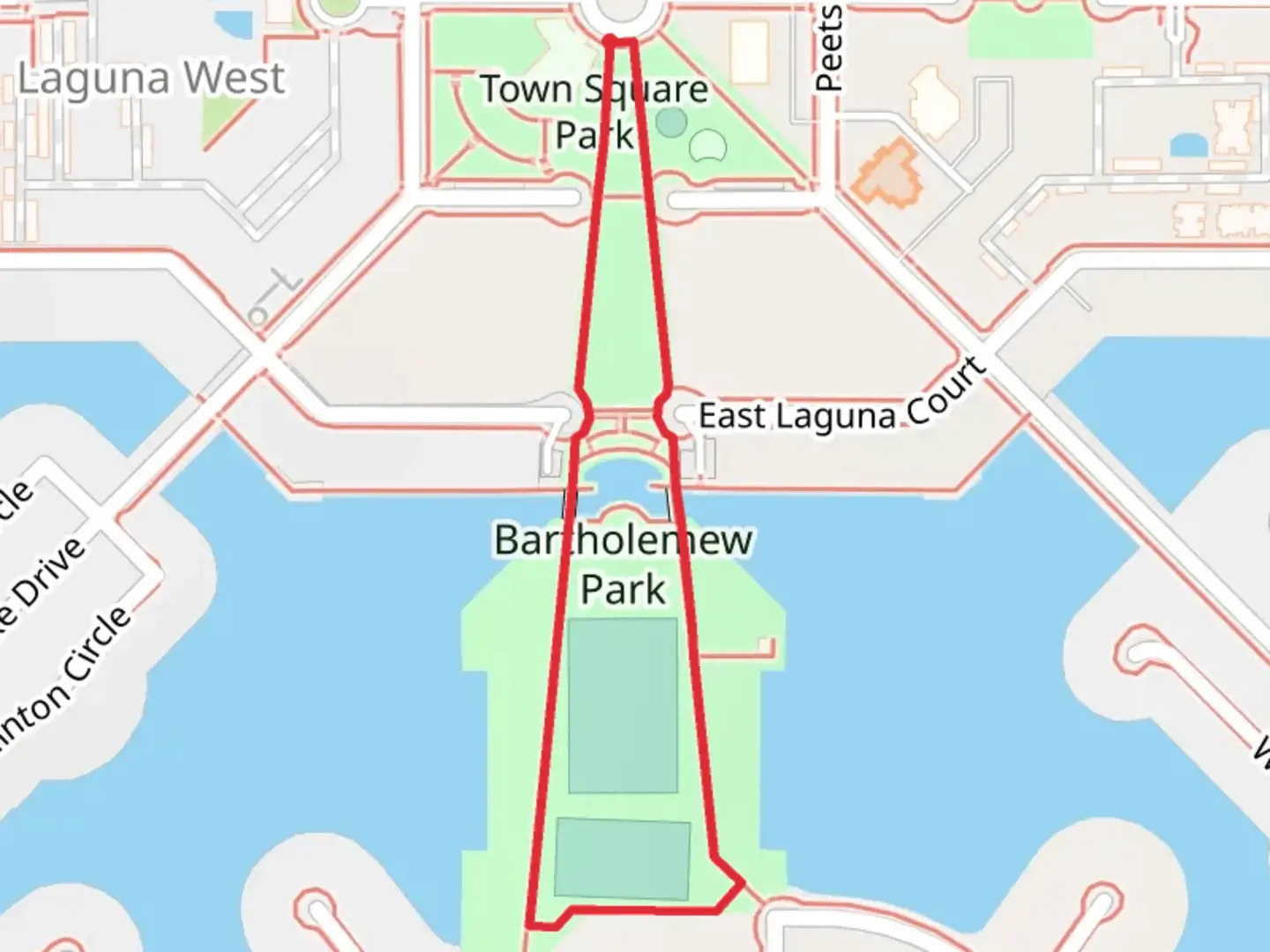 An image depicting the trail Bartholemew Park Loop and its surrounding area.