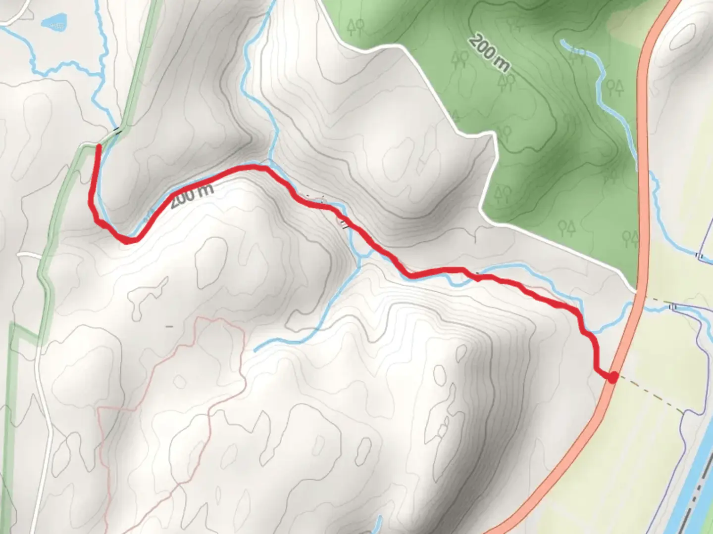 An image depicting the trail Hornbecks Creek Trail Out and Back and its surrounding area.