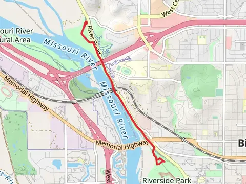 Walk along Missouri River from Pioneer Park