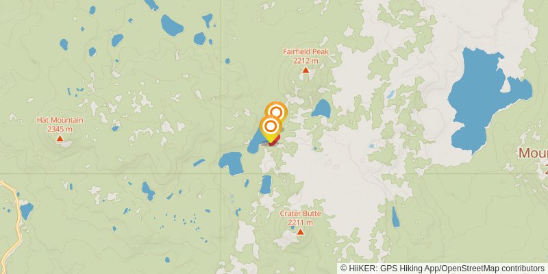 Lassen Volcanic National Park Lakes Loop alt 1 Map