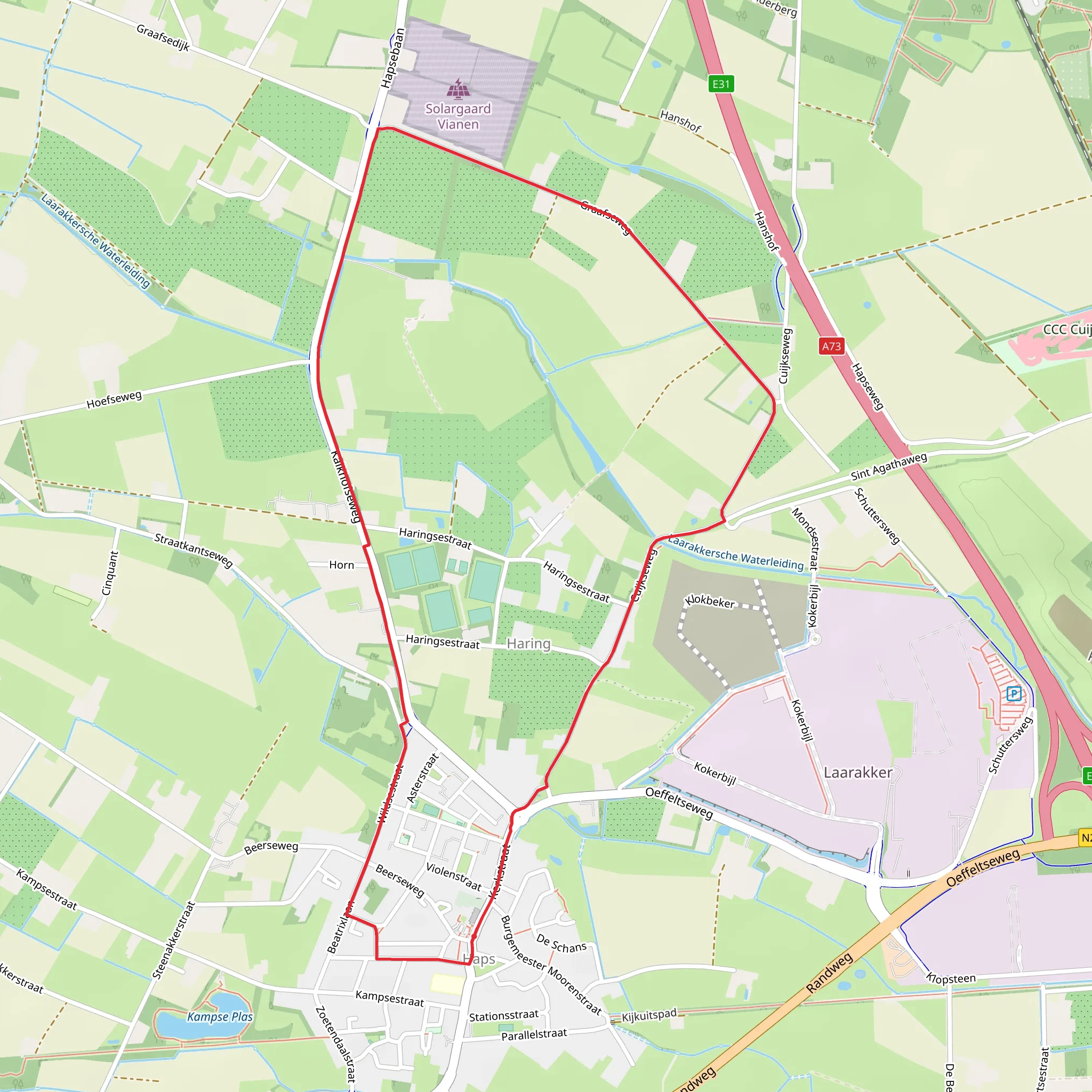 De Haard and Berken Loop mobile static map