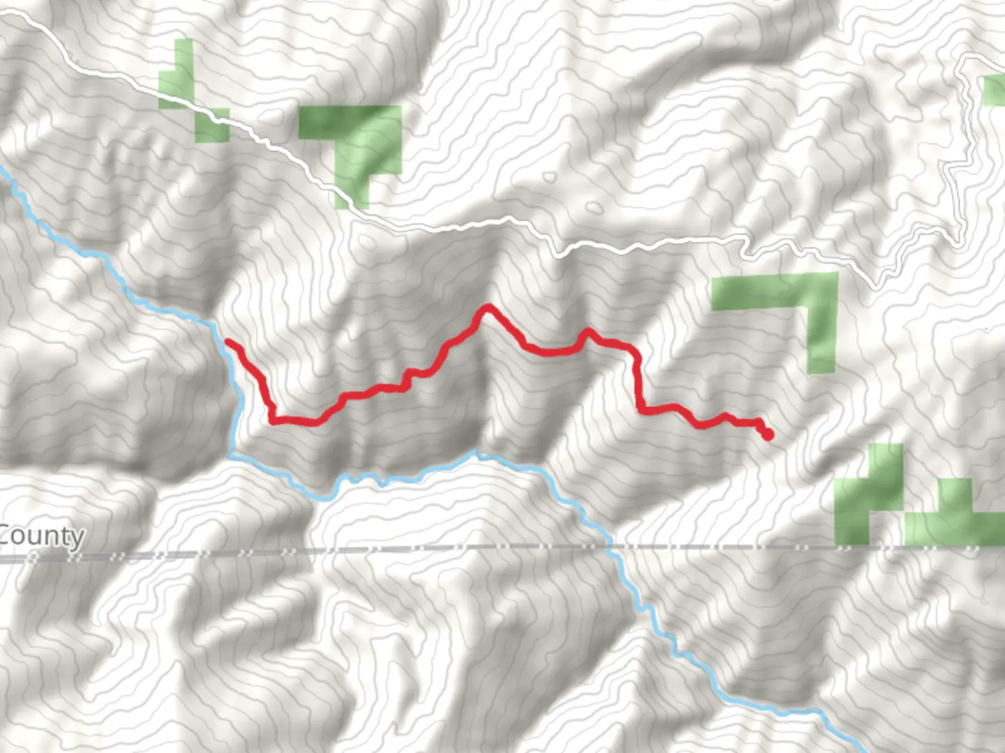 An image depicting the trail Poison Glade Trail and its surrounding area.