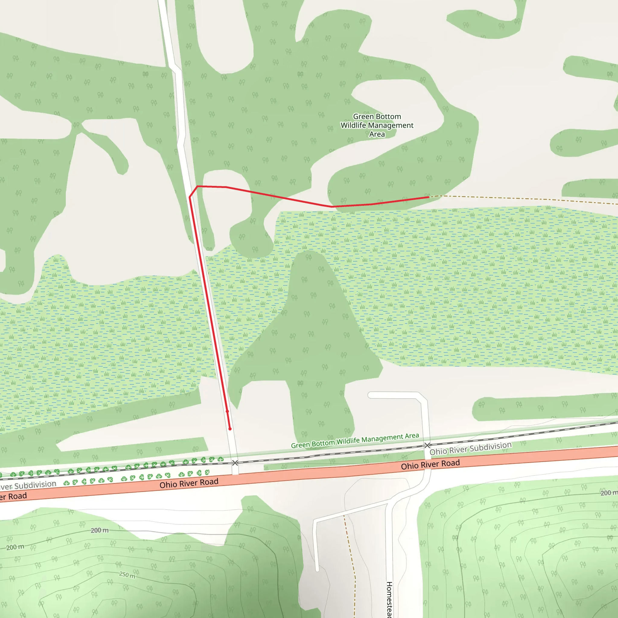 Blue Heron Trail and Boardwalk mobile static map