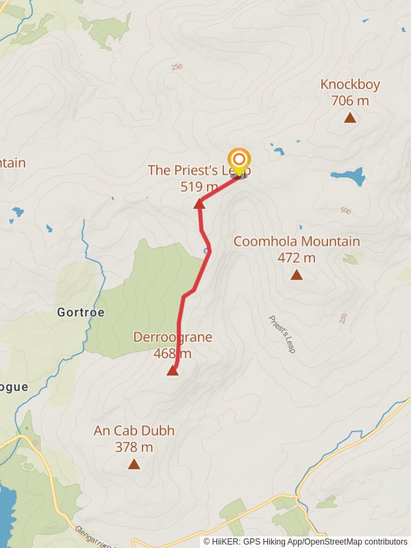 Derroograne Hill Walk via The Priest's Leap County Cork Ireland