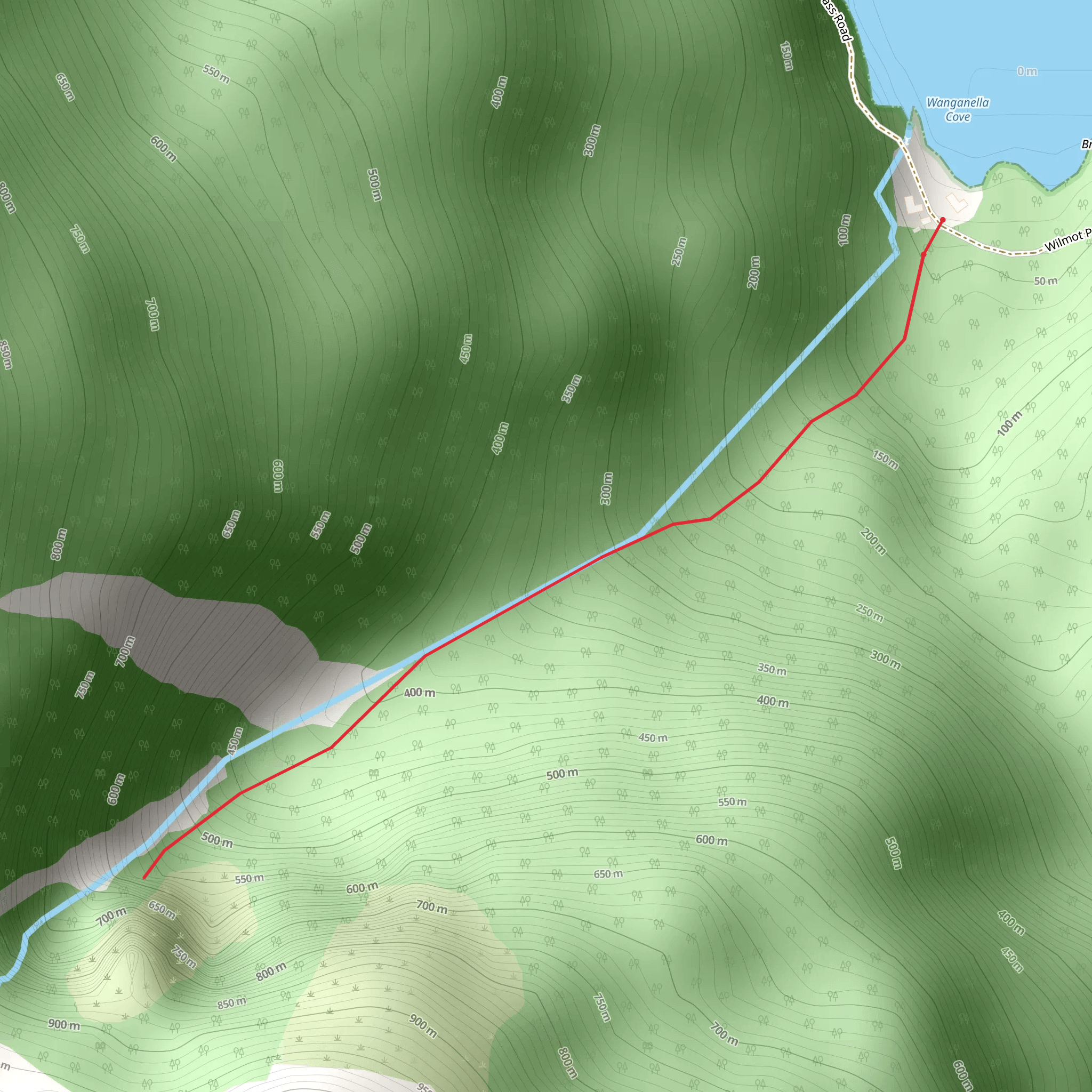 Hanging Valley Track mobile static map