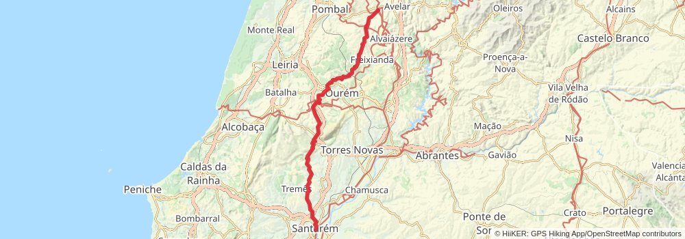 Camino Portugues da Costa alt 3 Map