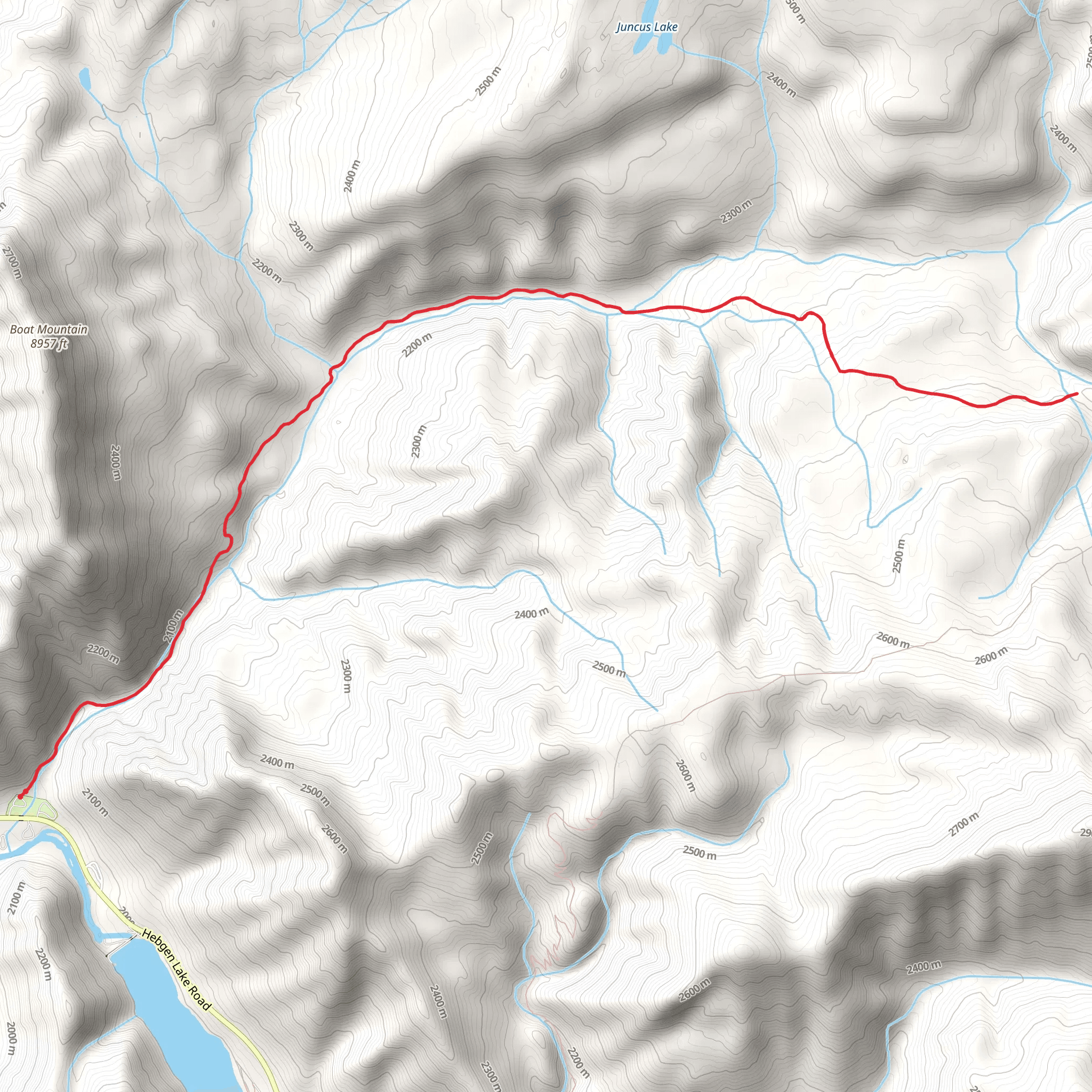 Cabin Creek Trail mobile static map