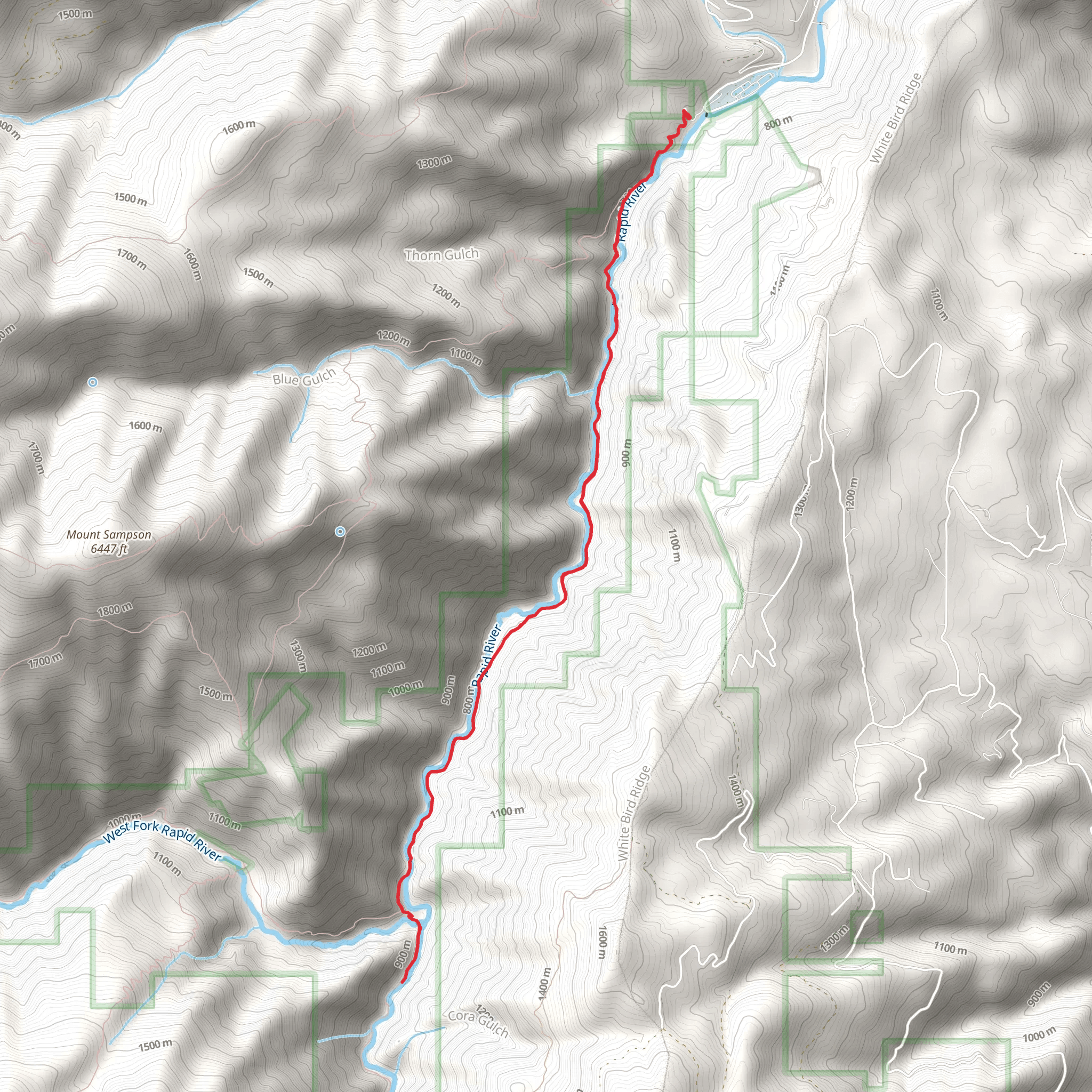 Rapid River mobile static map