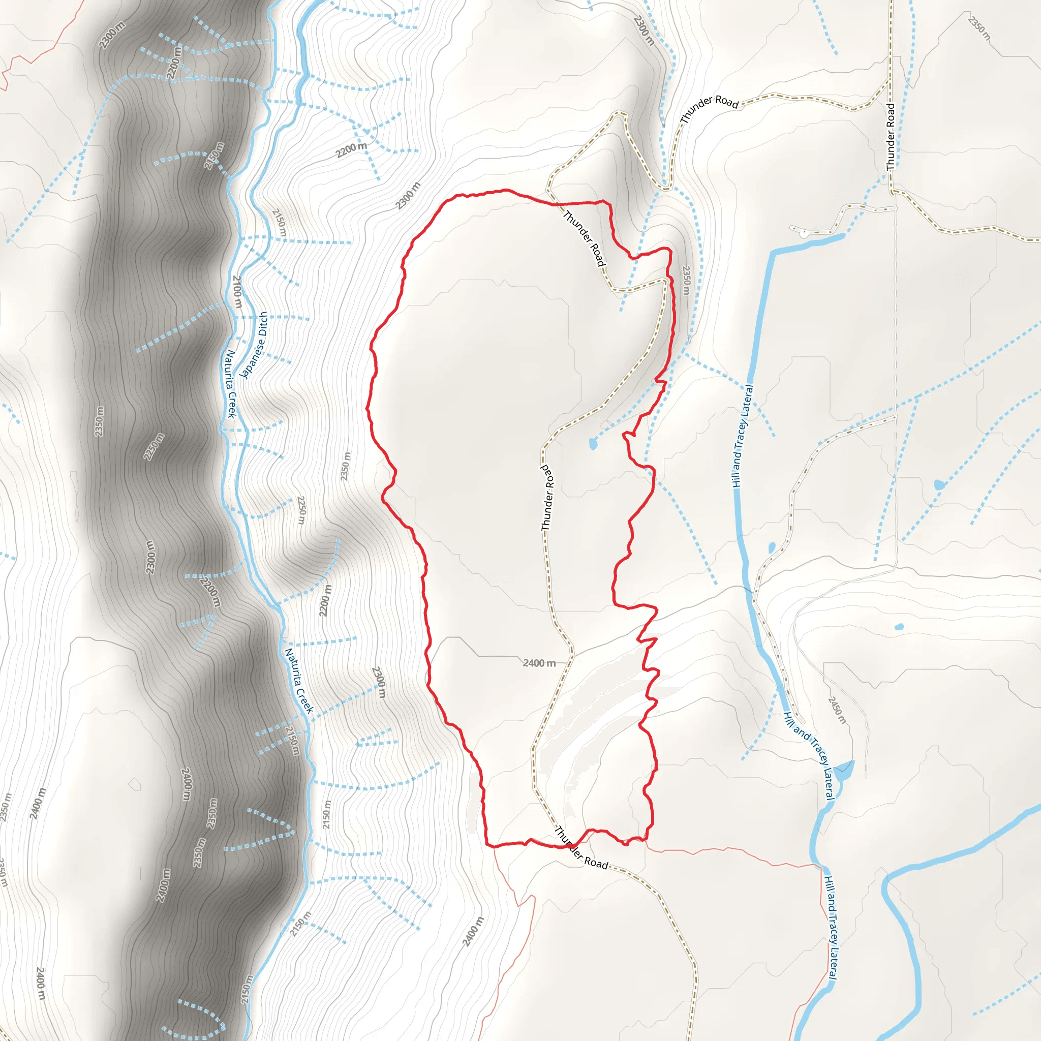 Thunder Loop Trail mobile static map