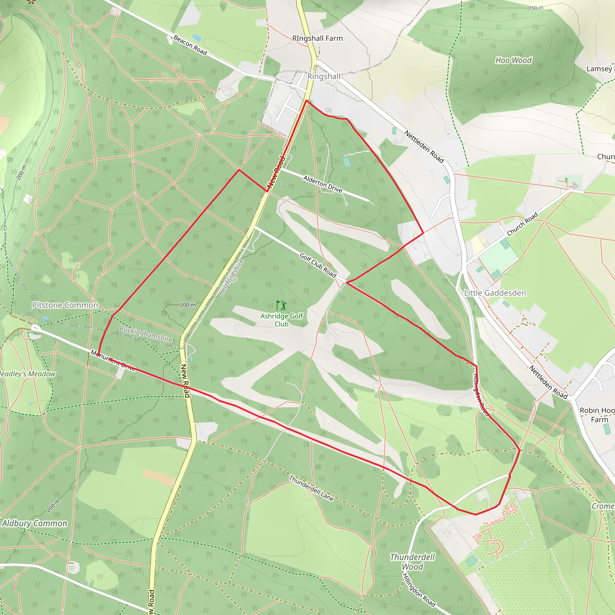 Ashridge Estate Circular mobile static map