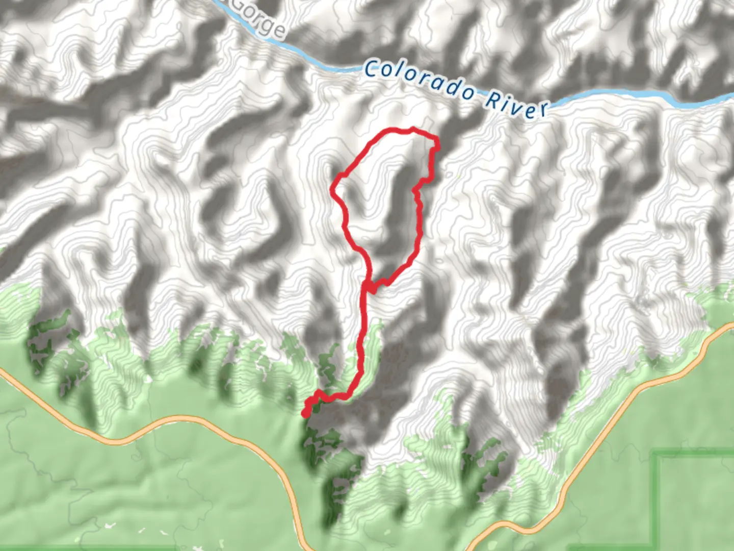 An image depicting the trail Grandview and Tonto Loop Trail and its surrounding area.
