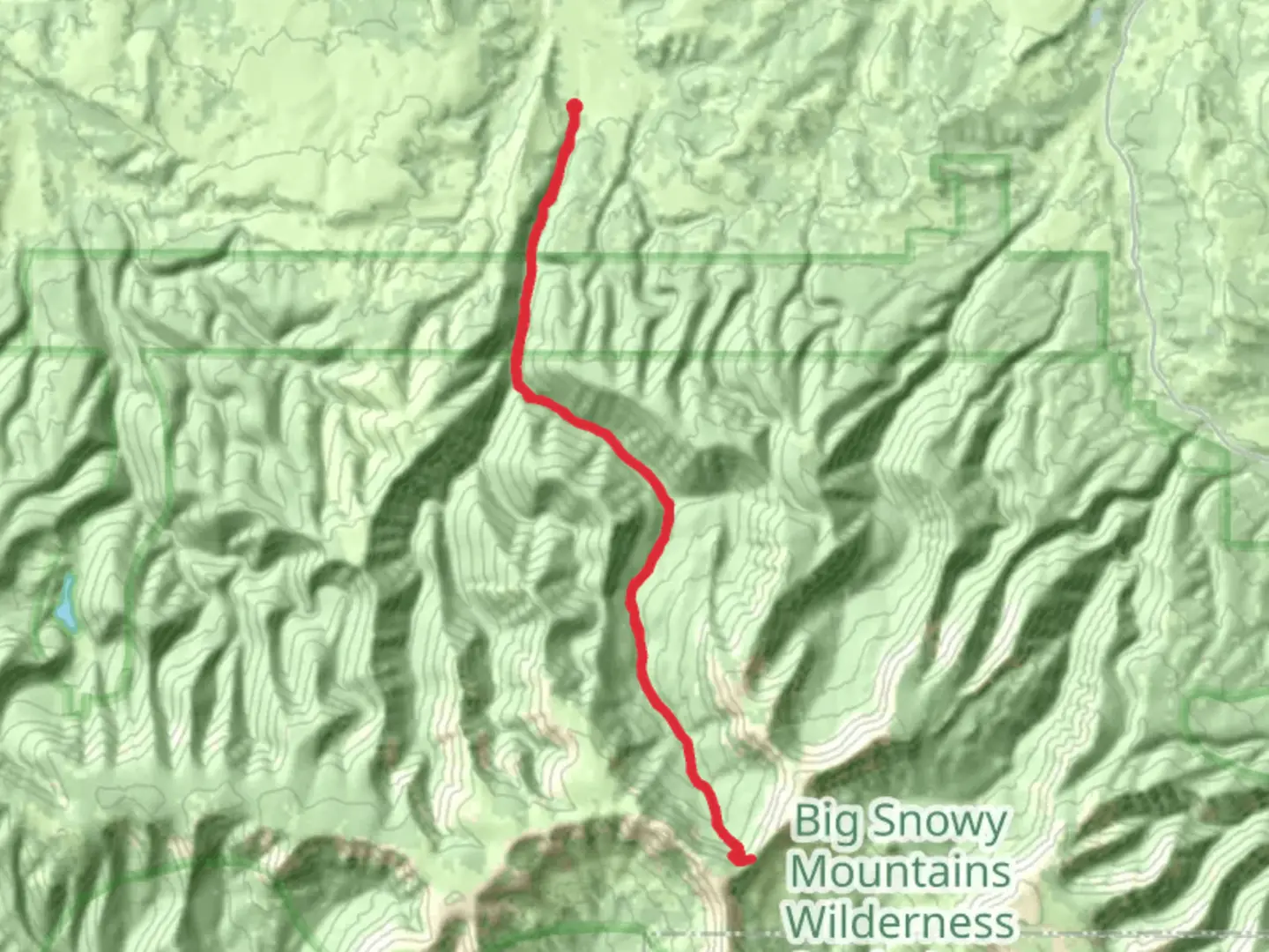 An image depicting the trail Knife Blade Ridge via Cottonwood Trail and its surrounding area.