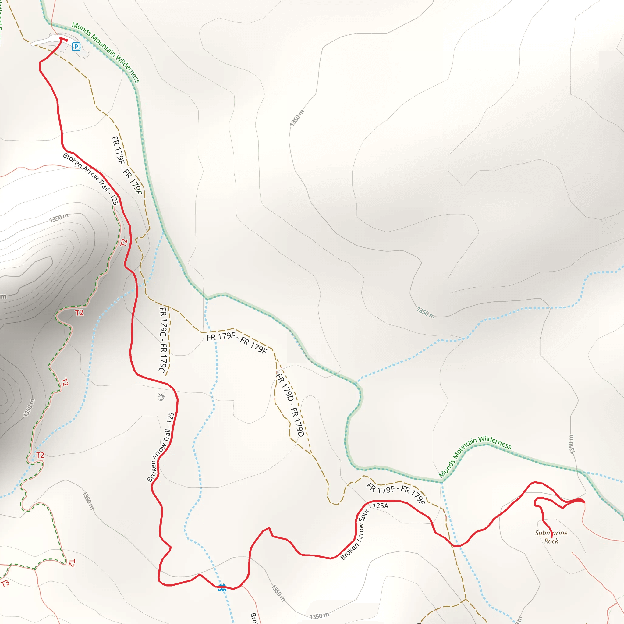 Submarine Rock mobile static map