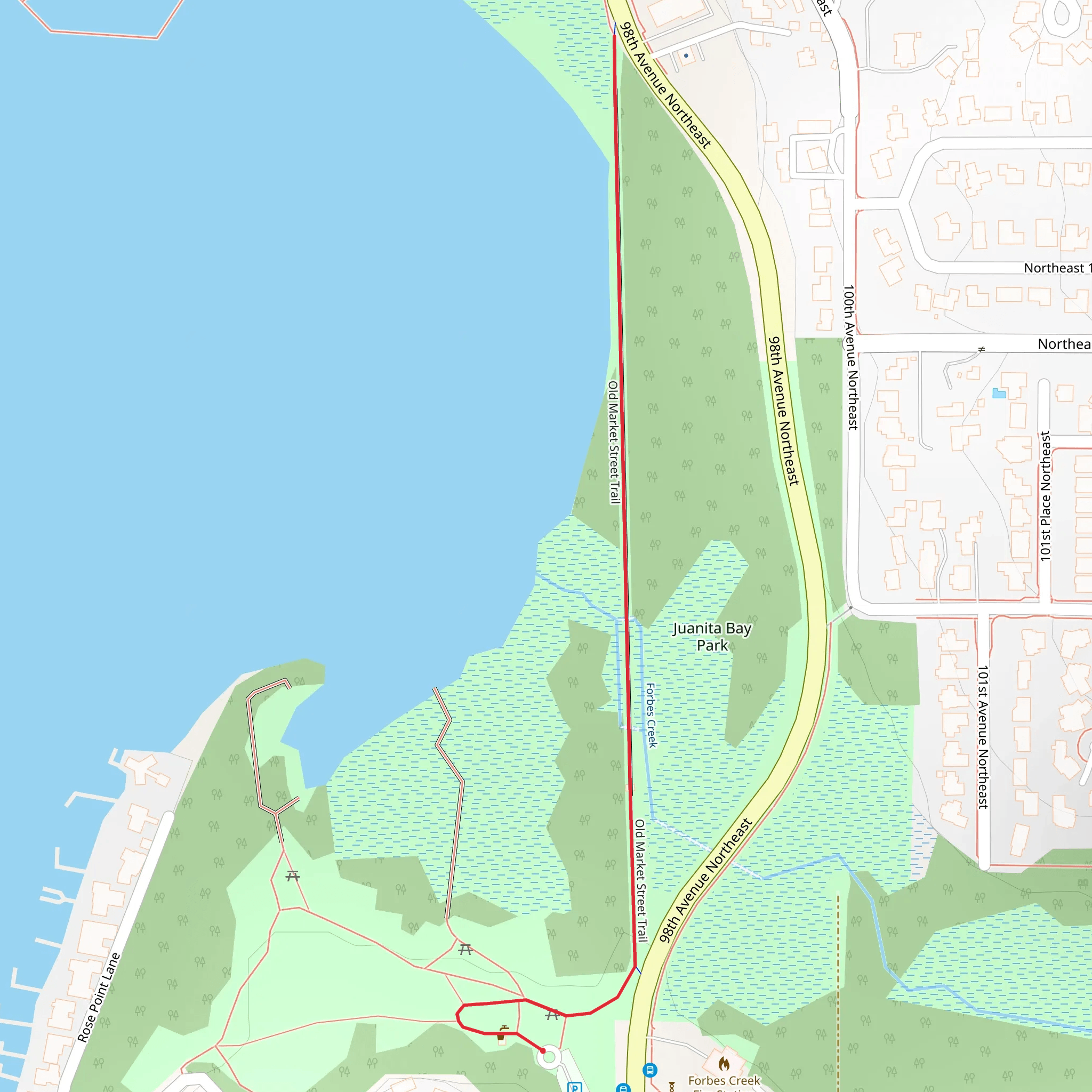 Old Market Street Trail mobile static map
