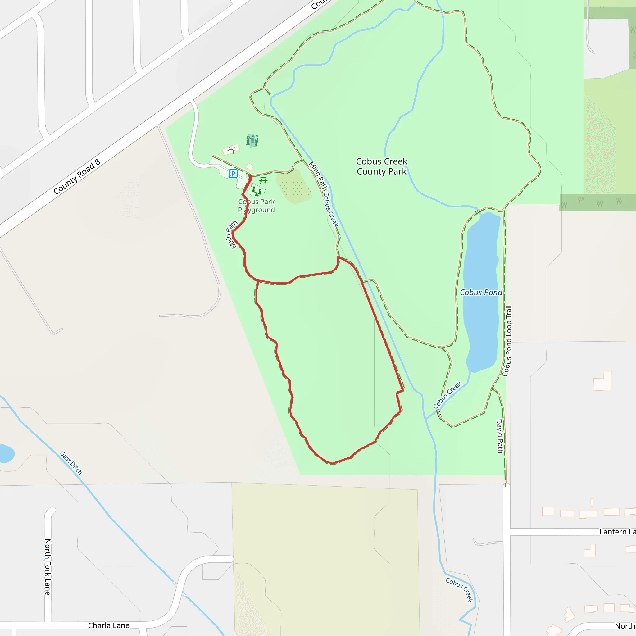 Cobus Creek Loop mobile static map