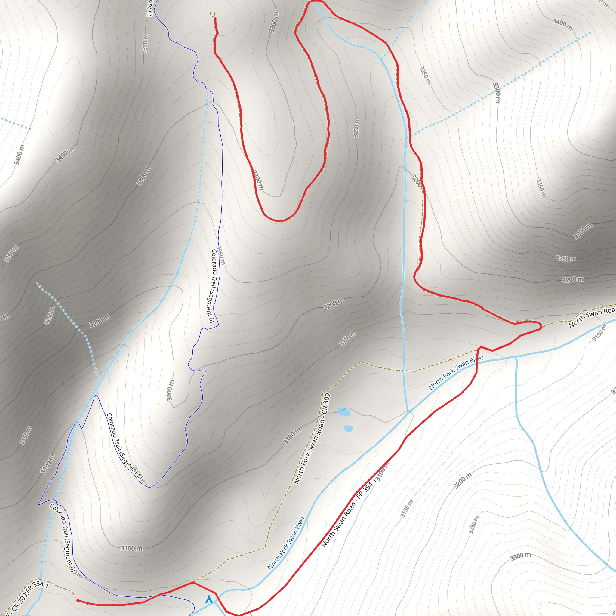 North Swan Trail mobile static map