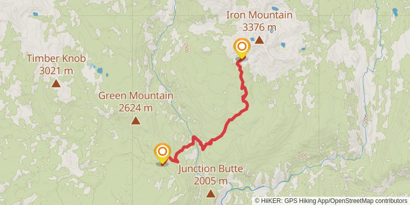 Iron Lake via Mammoth Trail stage 3 Map