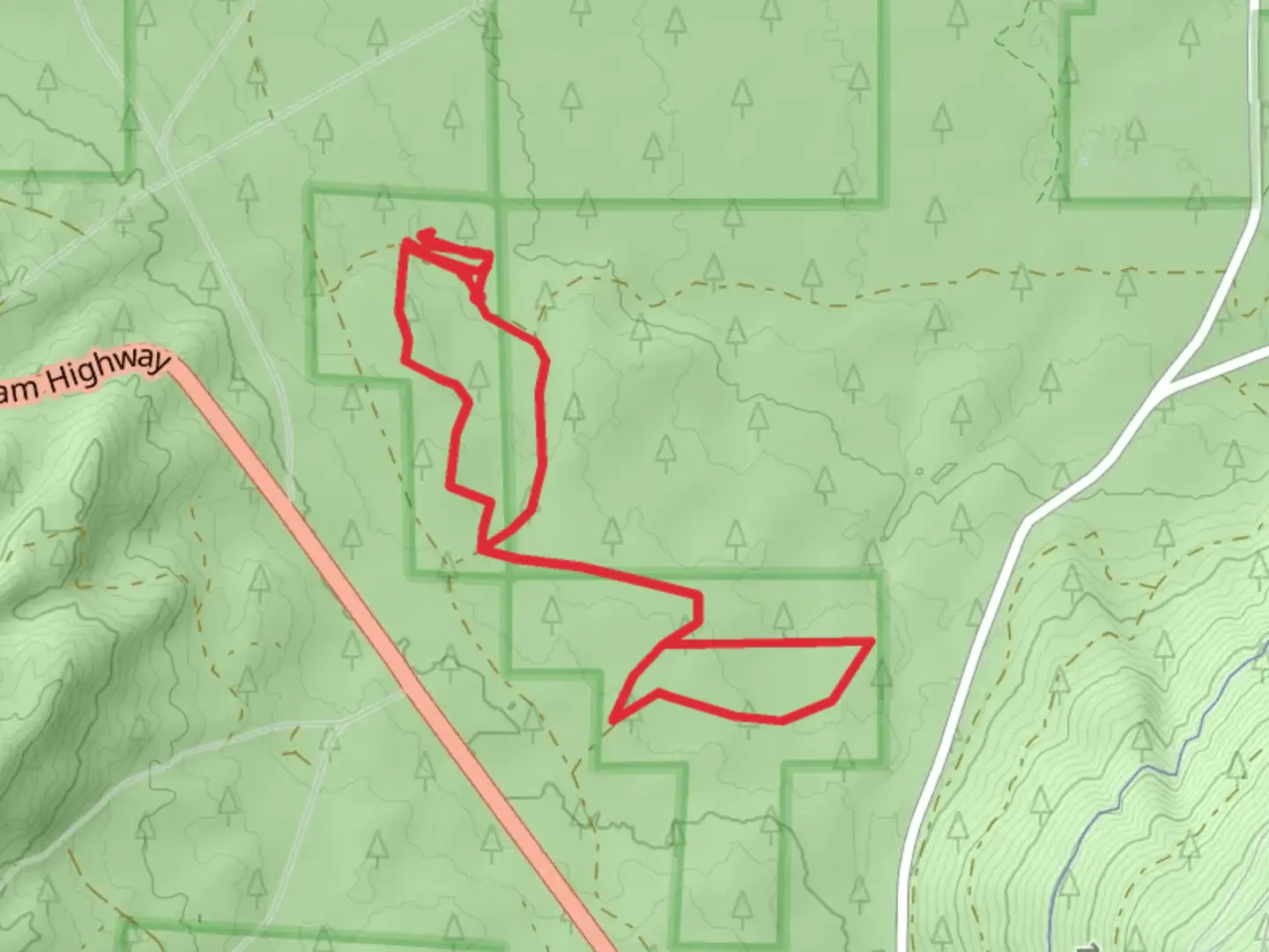 An image depicting the trail Becky Johnson Nature Loop Trail and its surrounding area.