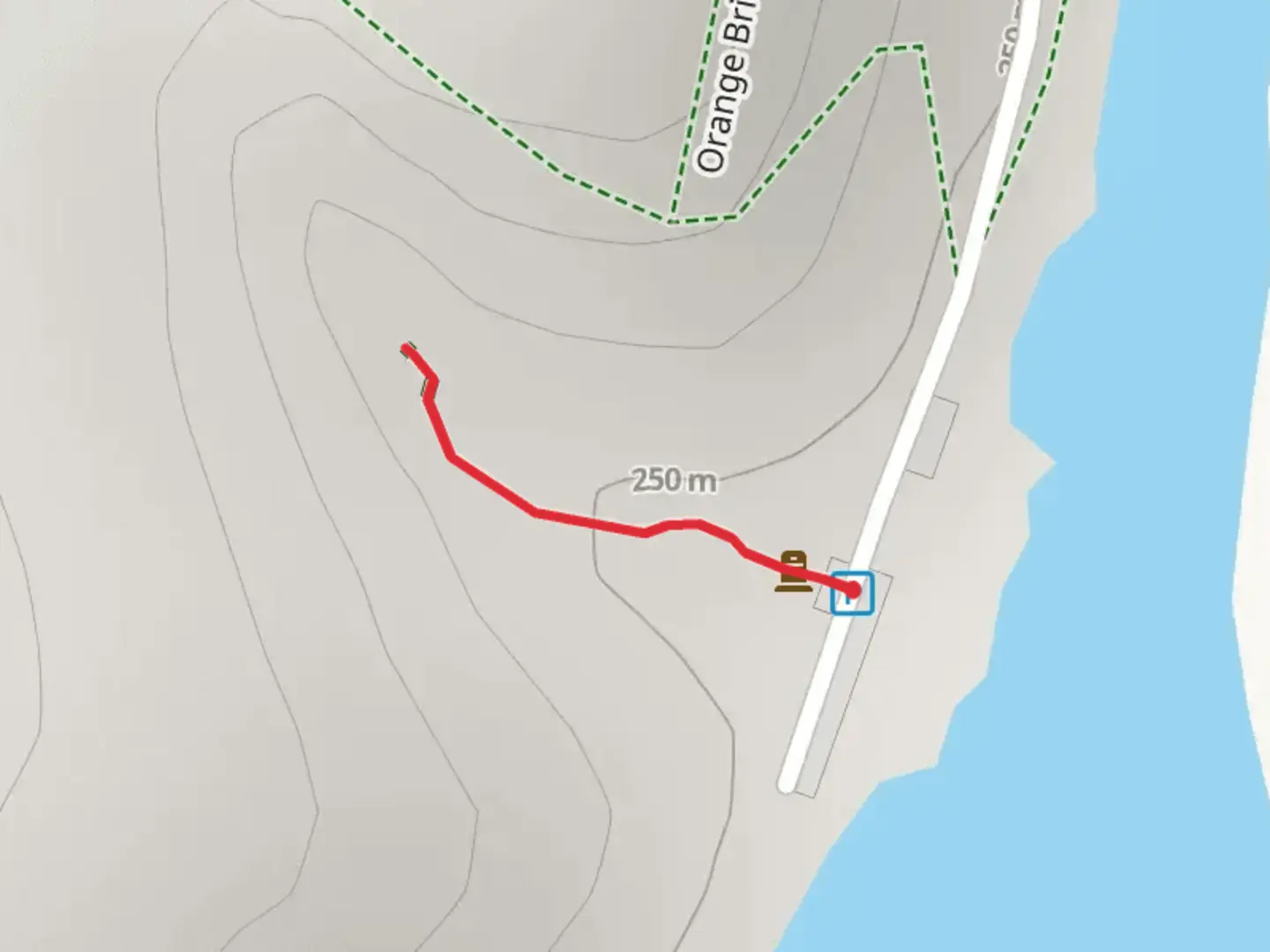 An image depicting the trail Hosak's Cave Trail and its surrounding area.