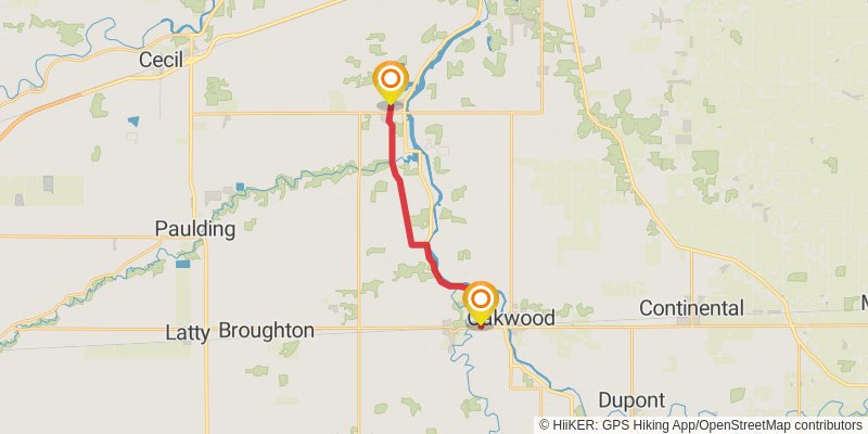 North Country Trail - Ohio stage 8 Map