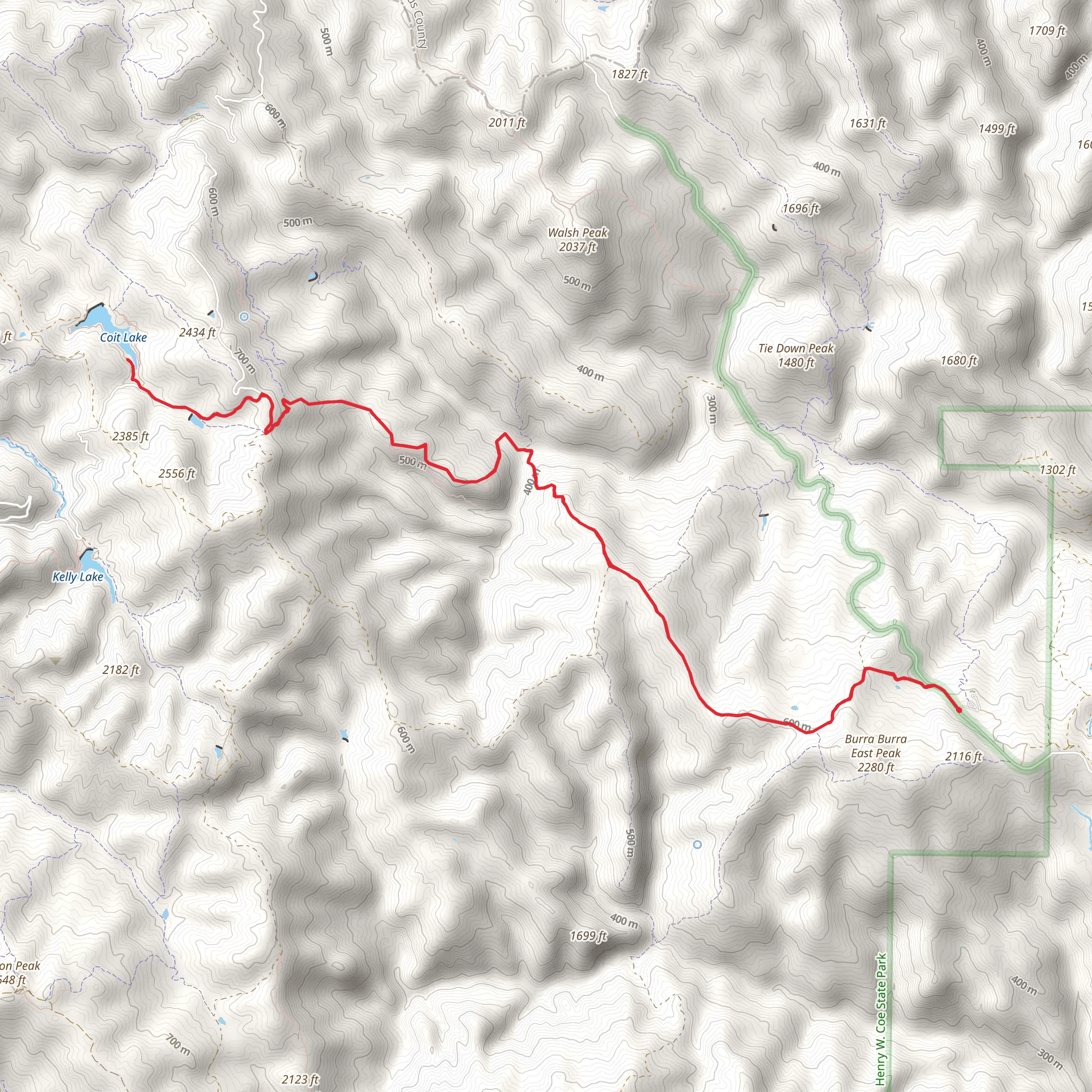 Dowdy Ranch - Walsh Trail mobile static map