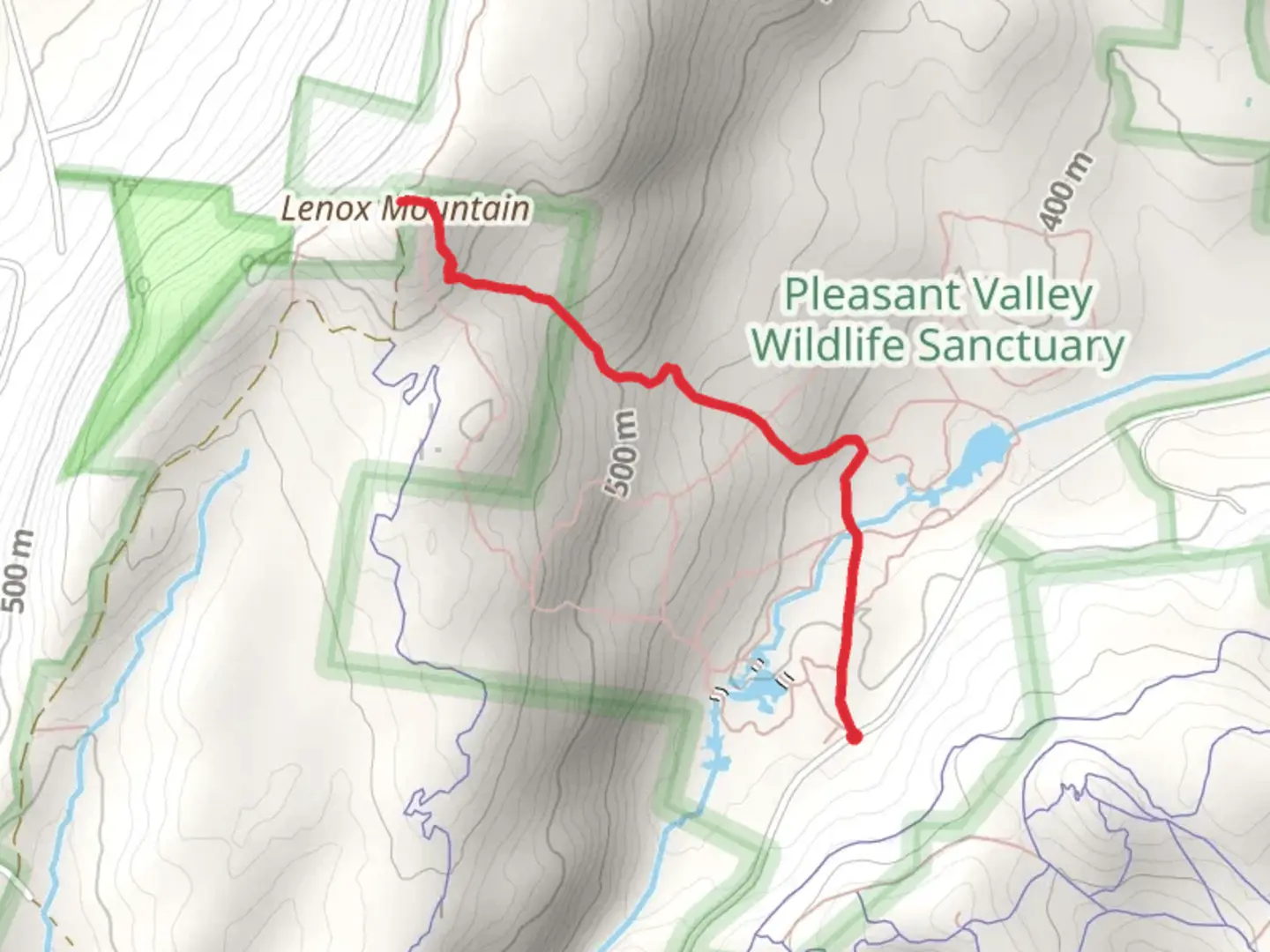 An image depicting the trail Pike's Pond - Overlook trail and its surrounding area.