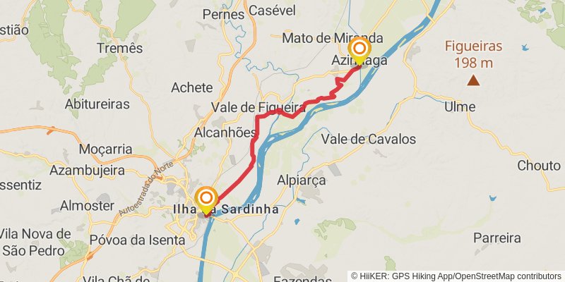 Camino Portugues stage 5 Map