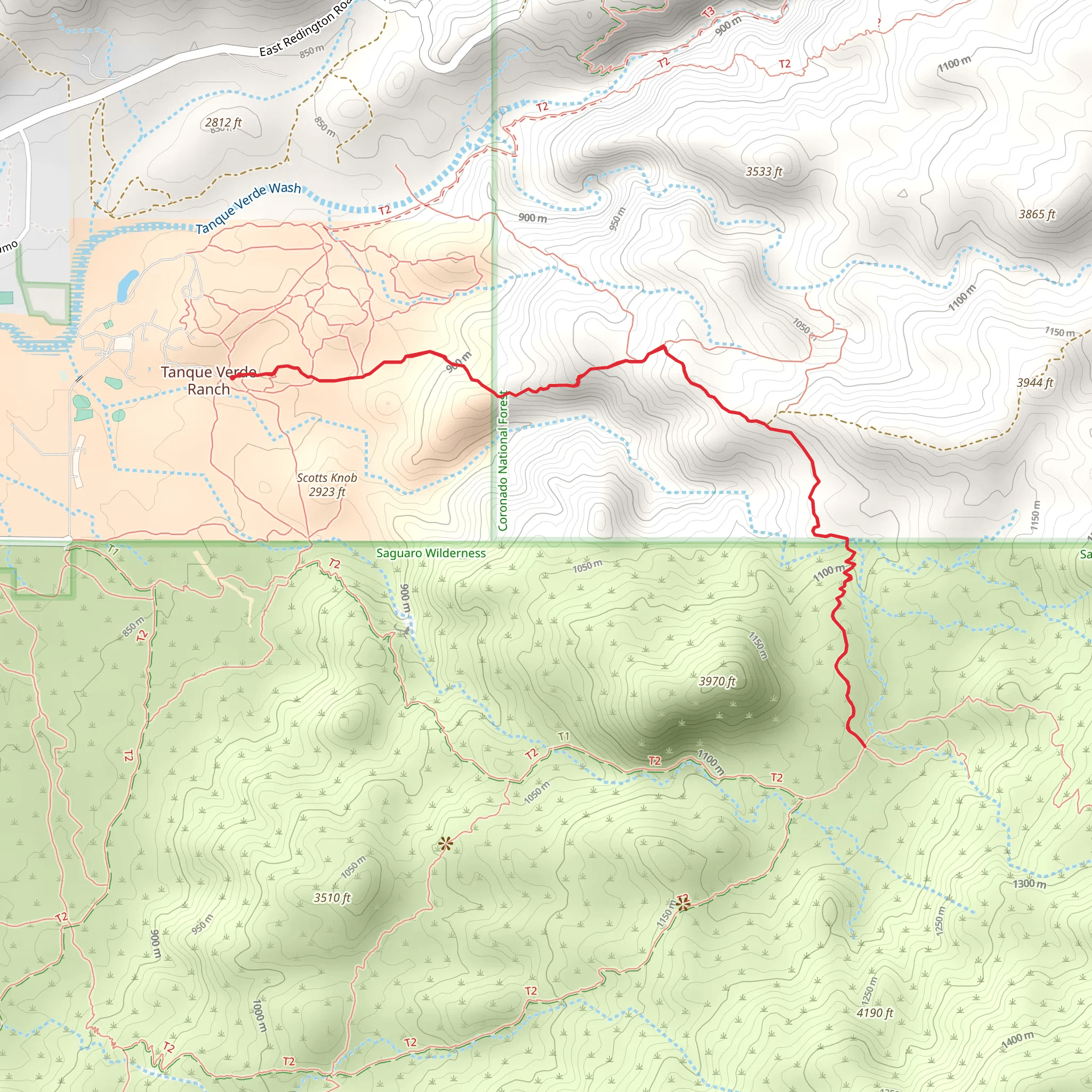 Ernie's Falls Trail mobile static map
